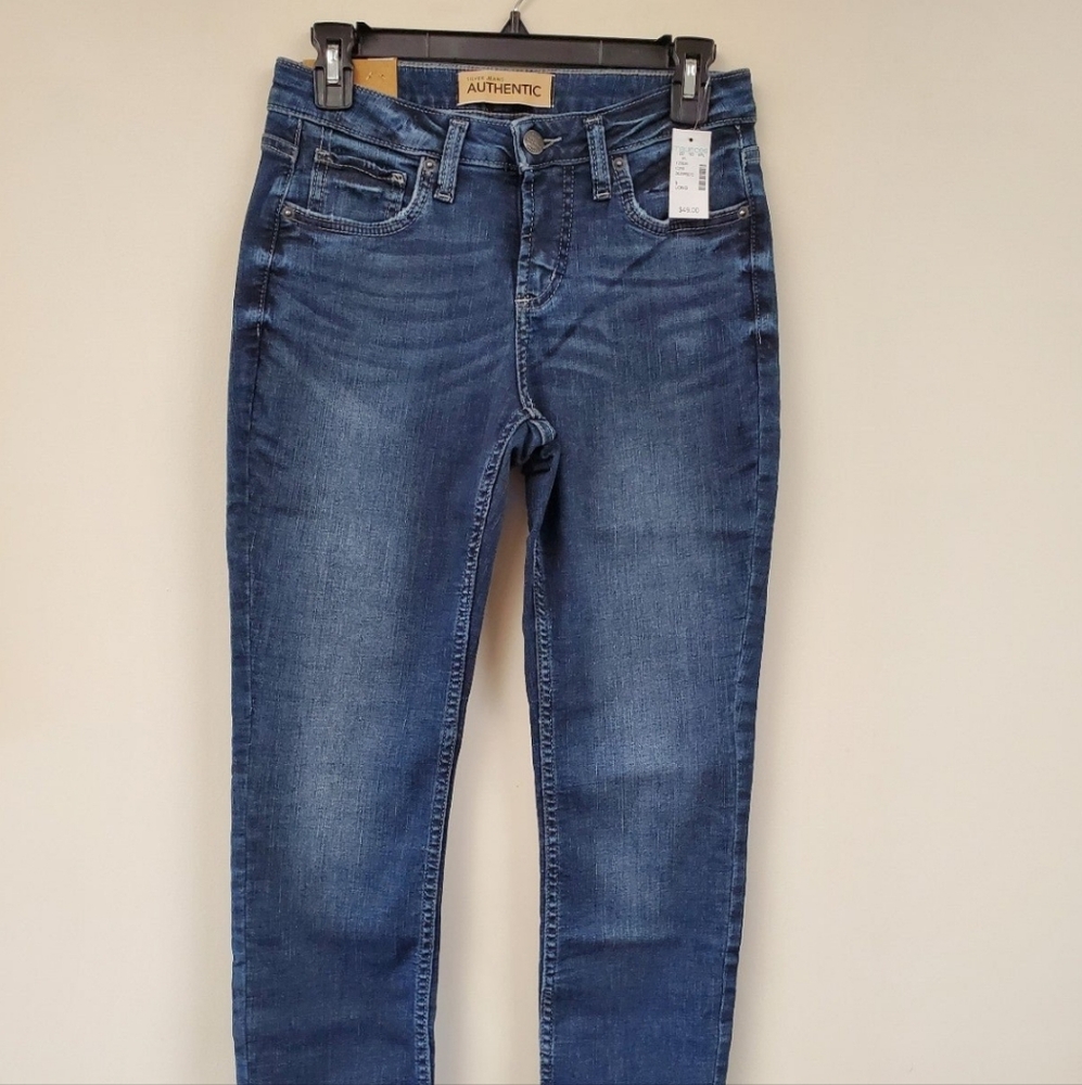 Silver Authentic Skinny Jeans Size 6